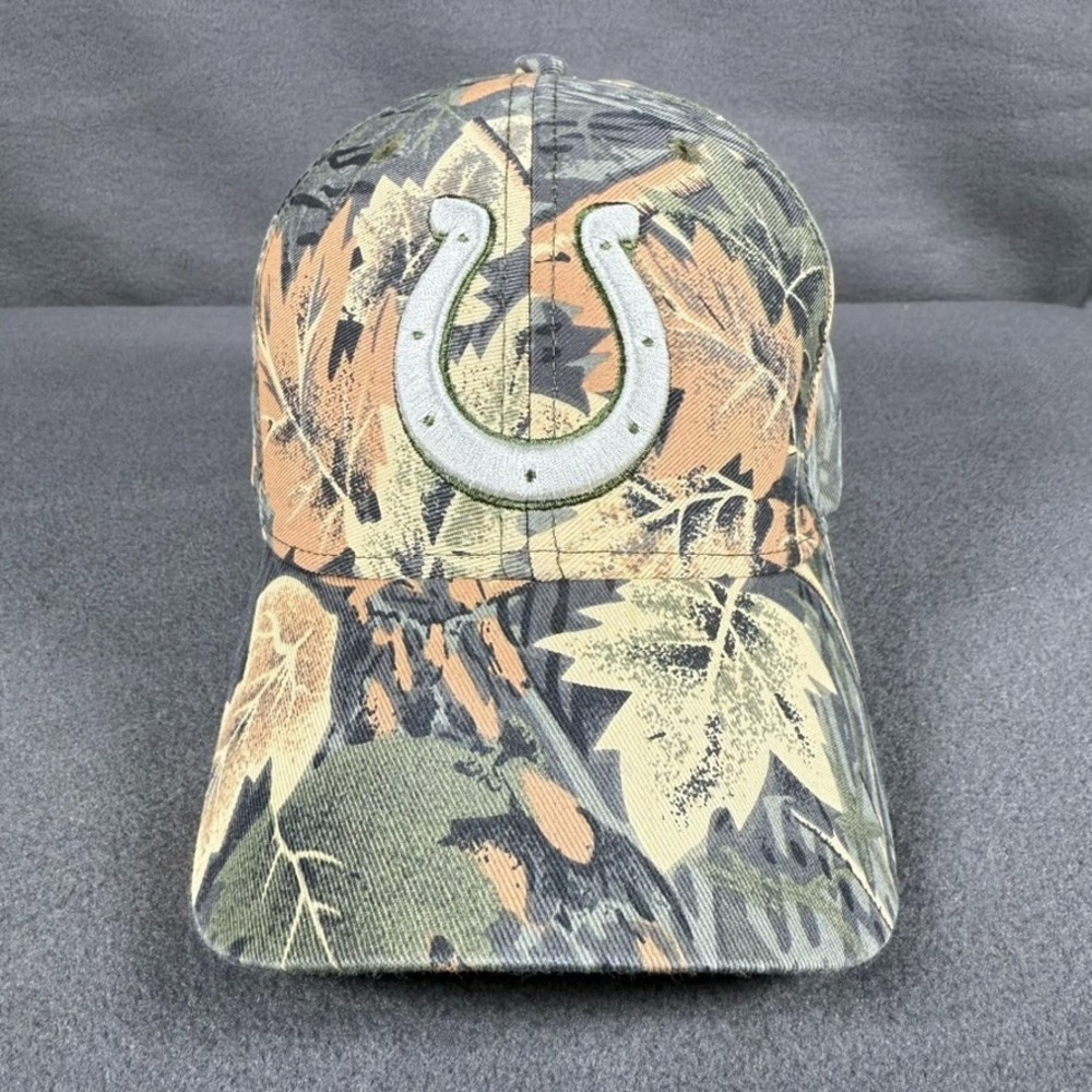 Indianapolis Colts NFL Camo Cap Strapback Outdoor Hunting Casual Preppy Football